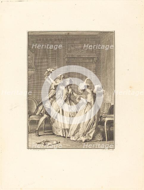 Le soufflet, 1774. Creator: Noel Le Mire.