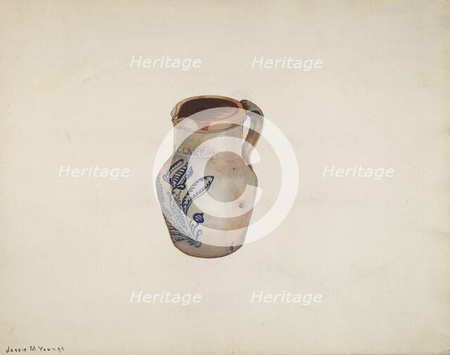 Water Pitcher, 1940. Creator: Jessie M Youngs.