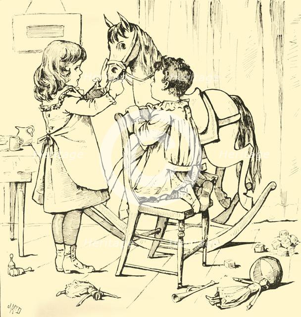 'How The Rocking-Horse Ate The Cake', 1881. Creator: Unknown.