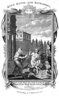 King David looking down at Bathsheba, c1804. Artist: Unknown