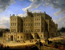 View of Castello di Rivoli, 1724. Creator: Pannini (Panini), Giovanni Paolo (1691-1765).