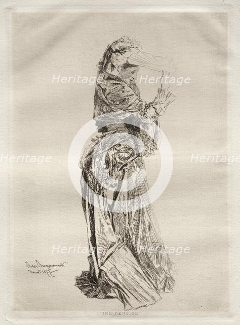 A Genoise, 1877. Creator: Jules Jacquemart (French, 1837-1880).