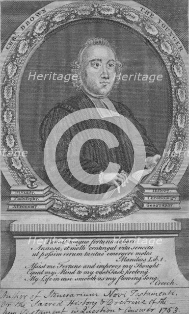 Reverend Christopher Brown the Younger, c18th century. Artist: Unknown.