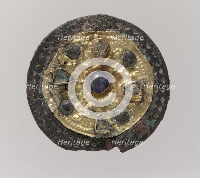 Disk Brooch, Frankish, ca. 550-650. Creator: Unknown.