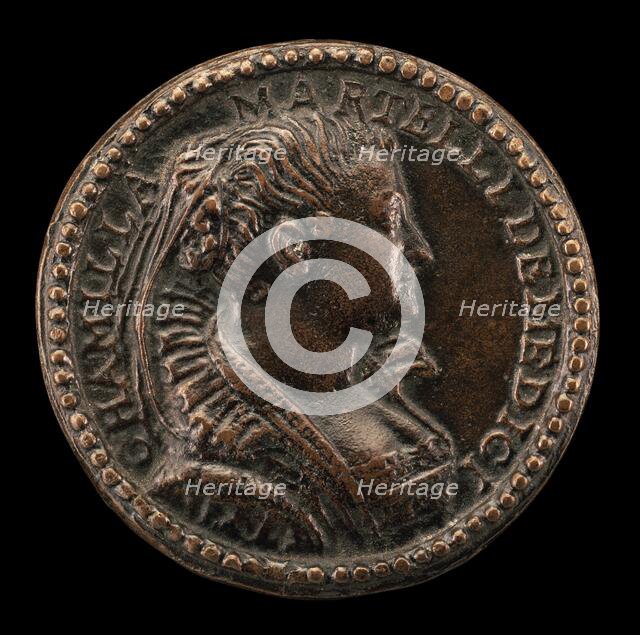 Camilla Martelli de' Medici, 1545-1590, Grand Duchess of Tuscany 1570, 1584. Creator: Pastorino Pastorini.