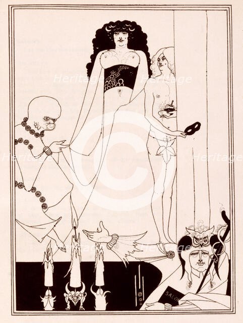 Enter Herodias, 1907. Creator: Aubrey Beardsley.