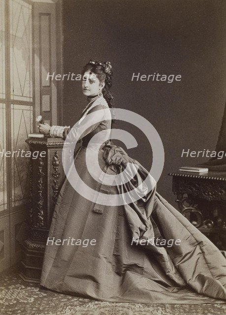 Portrait of the singer Adelina Patti (1843-1919).