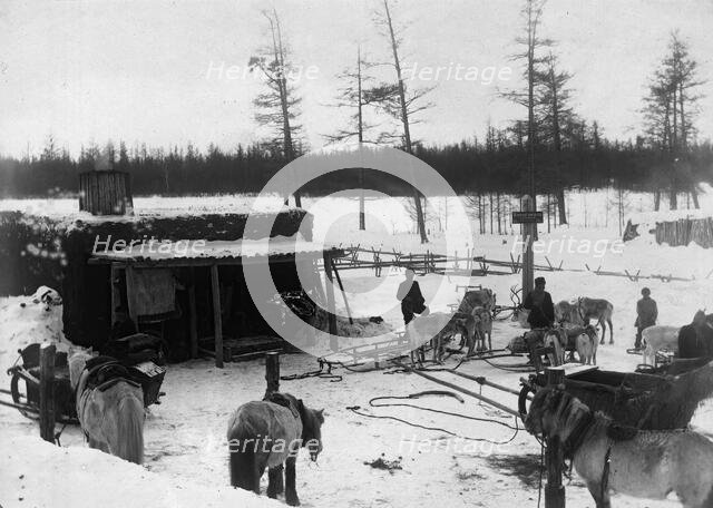 Khapchagai post station, 1890. Creator: Unknown.