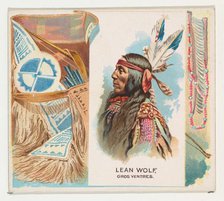 Lean Wolf, Gros Ventres, from the American Indian Chiefs series (N36) for Allen & Ginter C..., 1888. Creator: Allen & Ginter.