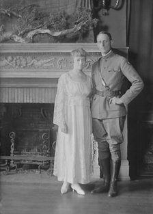 Miss Reiber and Major Jorelmon, portrait photograph, 1919 Feb. 14. Creator: Arnold Genthe.