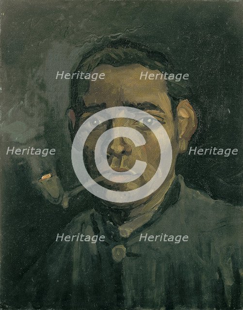 Head of a man, 1884-1885. Artist: Gogh, Vincent, van (1853-1890)