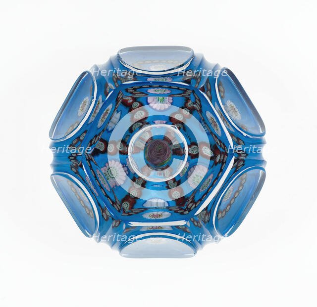 Paperweight, France, c. 1845/60. Creator: Clichy Glassworks.