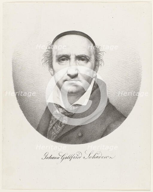 Self-Portrait, 1825. Creator: Schadow, Johann Gottfried (1764-1850).