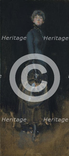 Lady in Gray, ca. 1883. Creator: James Abbott McNeill Whistler.