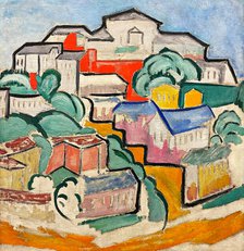 Cityscape, c1912. Creator: Rozanova, Olga Vladimirovna (1886-1918).