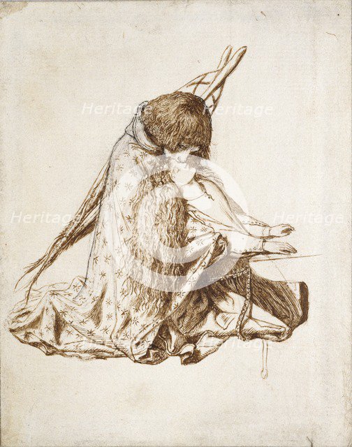 St Cecilia, c1850s. Artist: Dante Gabriel Rossetti.