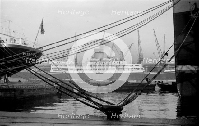 Shipping in the King George V Dock, Canning Town, London, c1945-c1965.  Artist: SW Rawlings