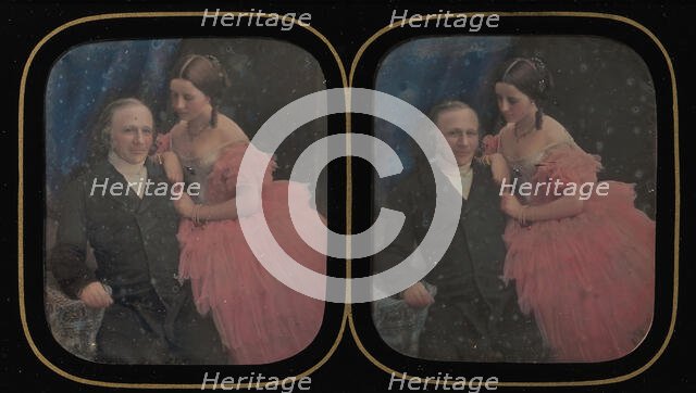 The Doctor and His Daughter, 1850s. Creator: Unknown.