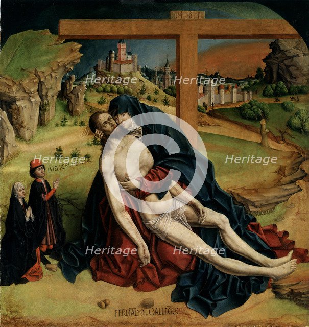 Pietà, 1465-1470. Artist: Gallego, Fernando (c. 1440-1507)