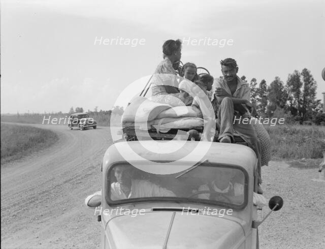 Mississippi Delta, on Mississippi highway No. 1 between Greenville and Clarksdale, 1938. Creator: Dorothea Lange.
