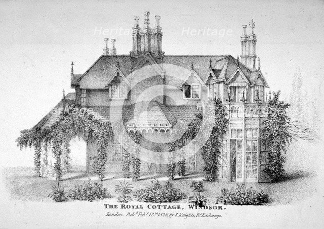 The Royal Cottage, Windsor, Berkshire, 1828. Creator: Anon.