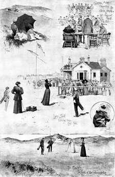 Ladies' Golf Championship at Portrush, Ireland, 1895. Creator: George Meisenbach.