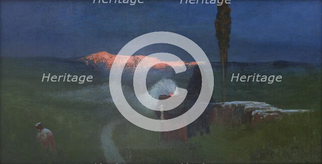 Impression of Gloomy Thoughts, c1895. Creator: Marian Wawrzeniecki.