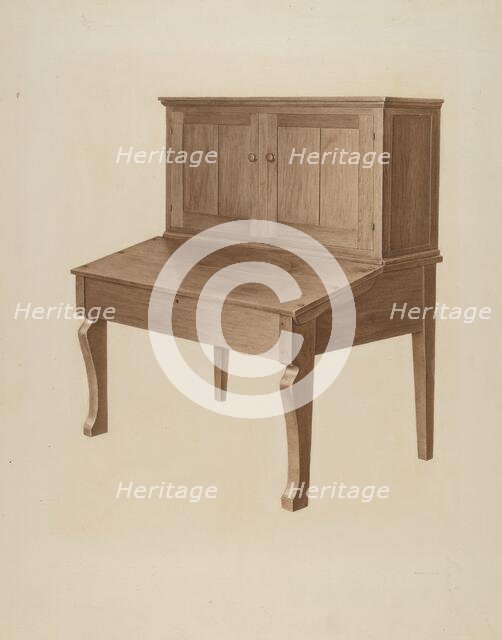 Writing Desk, c. 1940. Creators: Joe Brennan, Jesus Pena.