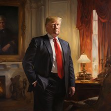 AI IMAGE - Portrait of Donald Trump, 2010s, (2023). Creator: Heritage Images.