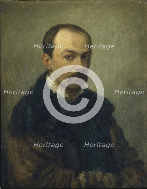 Portrait of the painter Pavel Andreyevich Fedotov (1815-1852), before 1852. Artist: Anonymous  