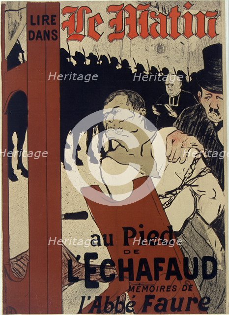 Le Matin: At the Foot of the Scaffold, 1893. Artist: Toulouse-Lautrec, Henri, de (1864-1901)