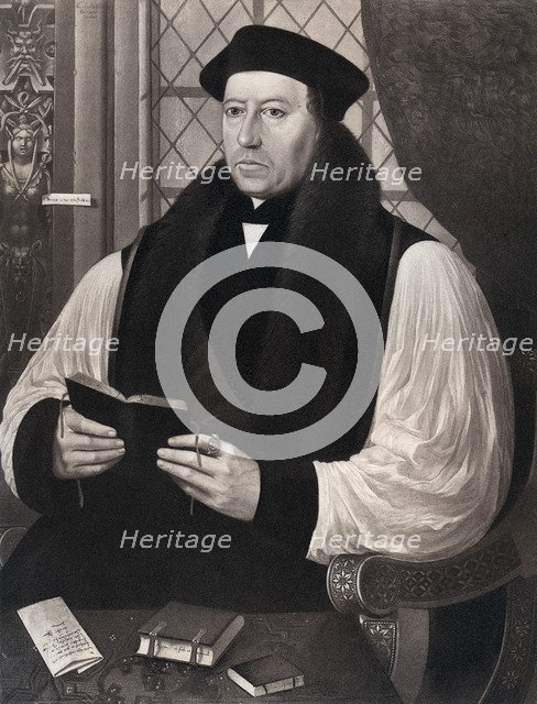 Thomas Cranmer (1459-1556), Archbishop of Canterbury, 1546 (1902).Artist: Gerlach Fliccius