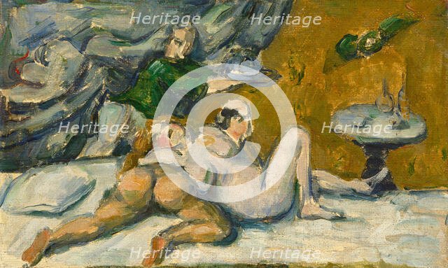 An Afternoon in Naples or Rum Punch, 1876-1877. Creator: Cézanne, Paul (1839-1906).