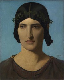 Head of an Italian Woman, 1847-1860. Creator: Jean-Léon Gérôme (French, 1824-1904).