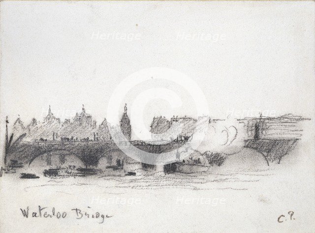 Study of Waterloo Bridge, c1900. Artist: Camille Pissarro.
