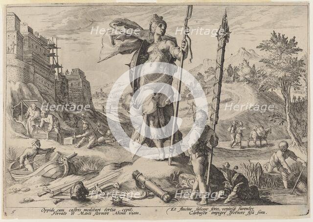 The Age of Bronze, 1589. Creator: Goltzius, Workshop of Hendrick, after Hendrick Gol.