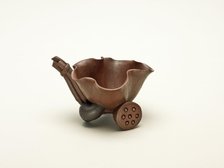 Lotus Cup, Qing dynasty (1644-1911), mid 17th/18th century. Creator: Chen Mingyuan.