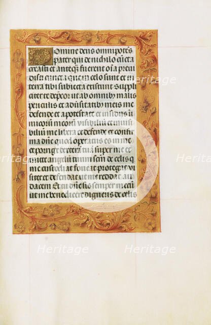 Decorated Text Page; Spinola Hours, about 1510-1520. Creator: Unknown.