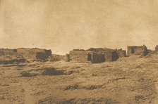 Vue du Village d'Abou-hor (Tropique du Cancer), April 1850. Creator: Maxime du Camp.