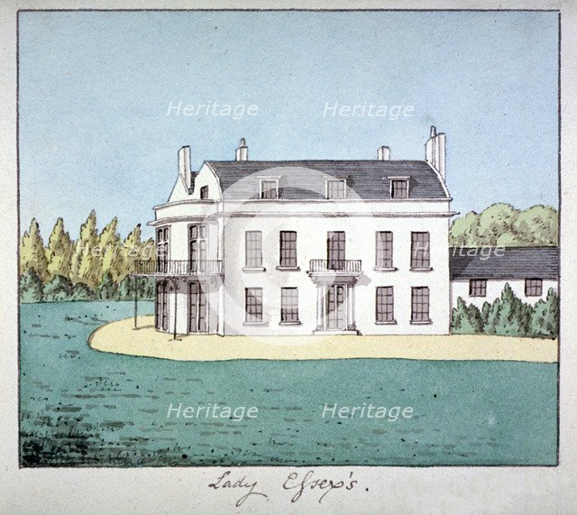 Lady Essex's house, Mile End Road, Stepney, London, c1800. Artist: Anon