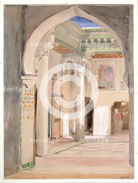 Interior of a Moorish House, 1825-1849. Creator: William Allan.