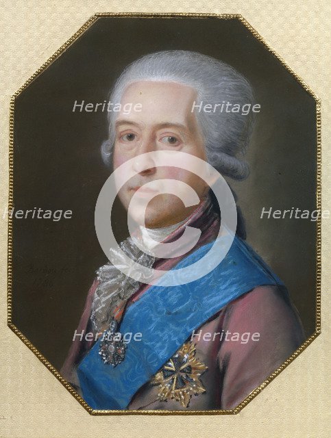 Portrait of Count Mikhail Mikhaylovich Golitsyn (1731-1806), 1786. Artist: Bardou, Johann (active 1775-1788)