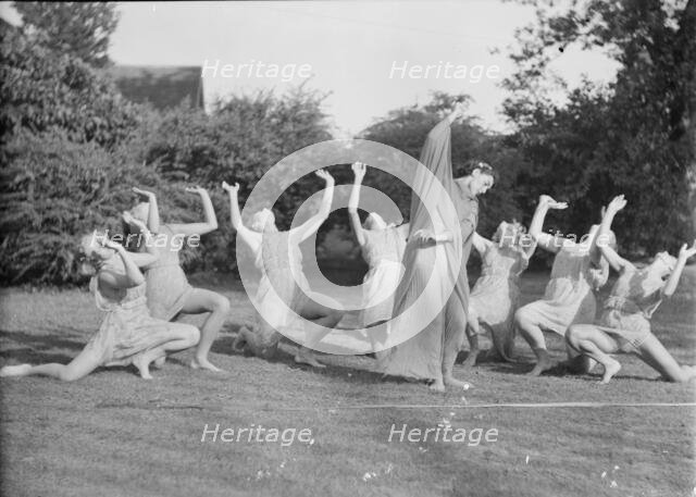 Elizabeth Duncan dancers and children, 1936 Creator: Arnold Genthe.