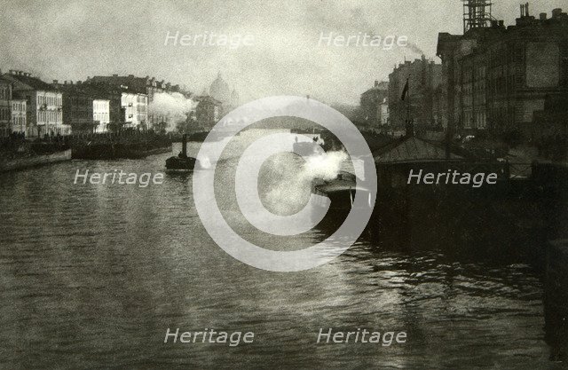 The Fontanka River in St Petersburg, Russia, 1900s. Artist: Fred Boisson