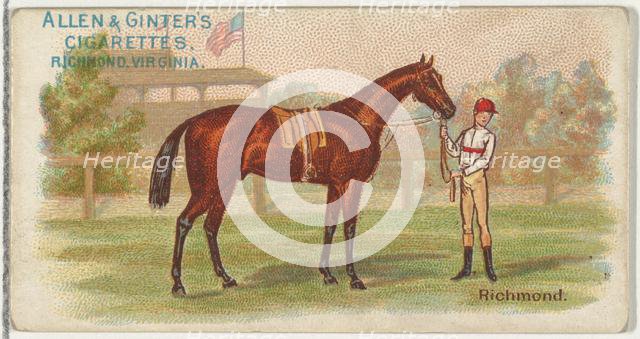 Richmond, from The World's Racers series (N32) for Allen & Ginter Cigarettes, 1888 Creator: Allen & Ginter.