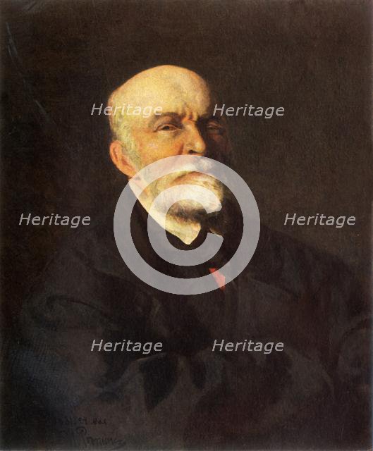 'Portrait of Surgeon Nikolai Ivanovich Pirogov', 1881, (1965). Creator: Il'ya Repin.