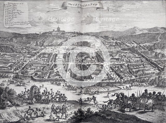 The city of Loango, Africa, 1745. Creator: Unknown.