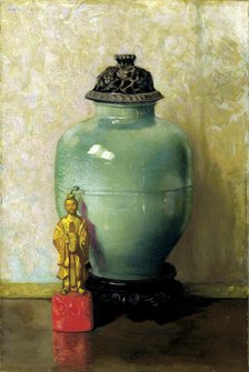 Green Chinese Jar, 1924. Creator: Ruth Payne Burgess.