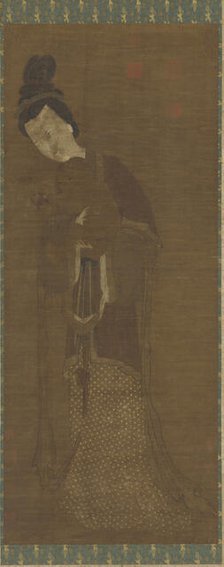 Woman Holding a Child, Ming dynasty, 16th-17th century. Creator: Unknown.