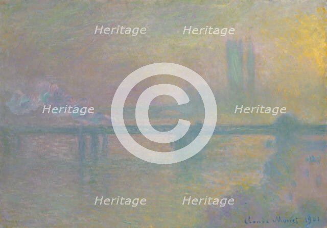 Charing Cross Bridge, London, 1901. Creator: Claude Monet.